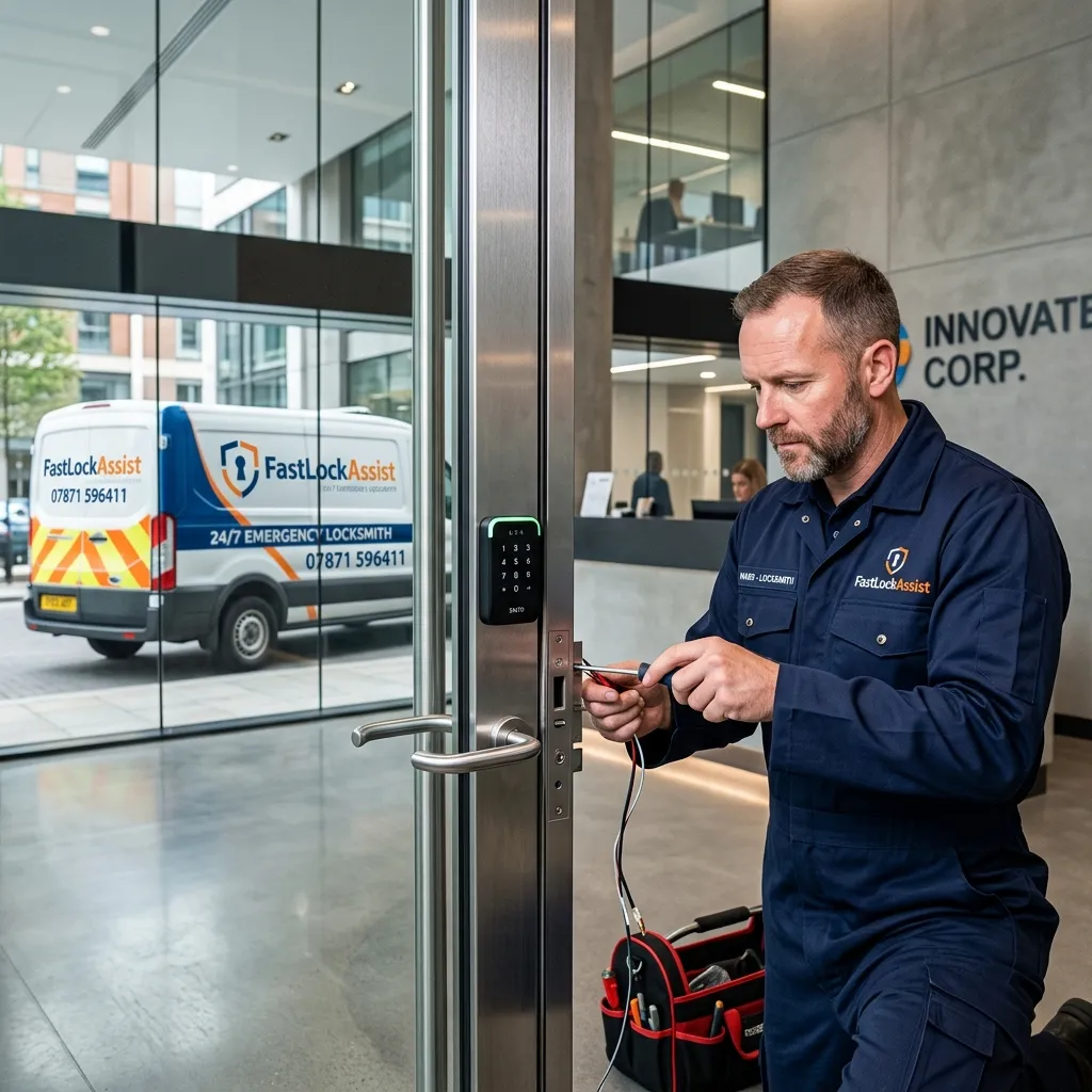 Commercial Locksmith illustration